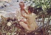 Anders Zorn kvinna klar sitt bar oil